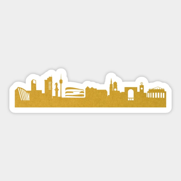 Golden Stuttgart Sticker by 44spaces